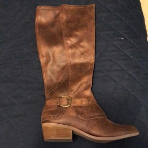 Tall brown boots